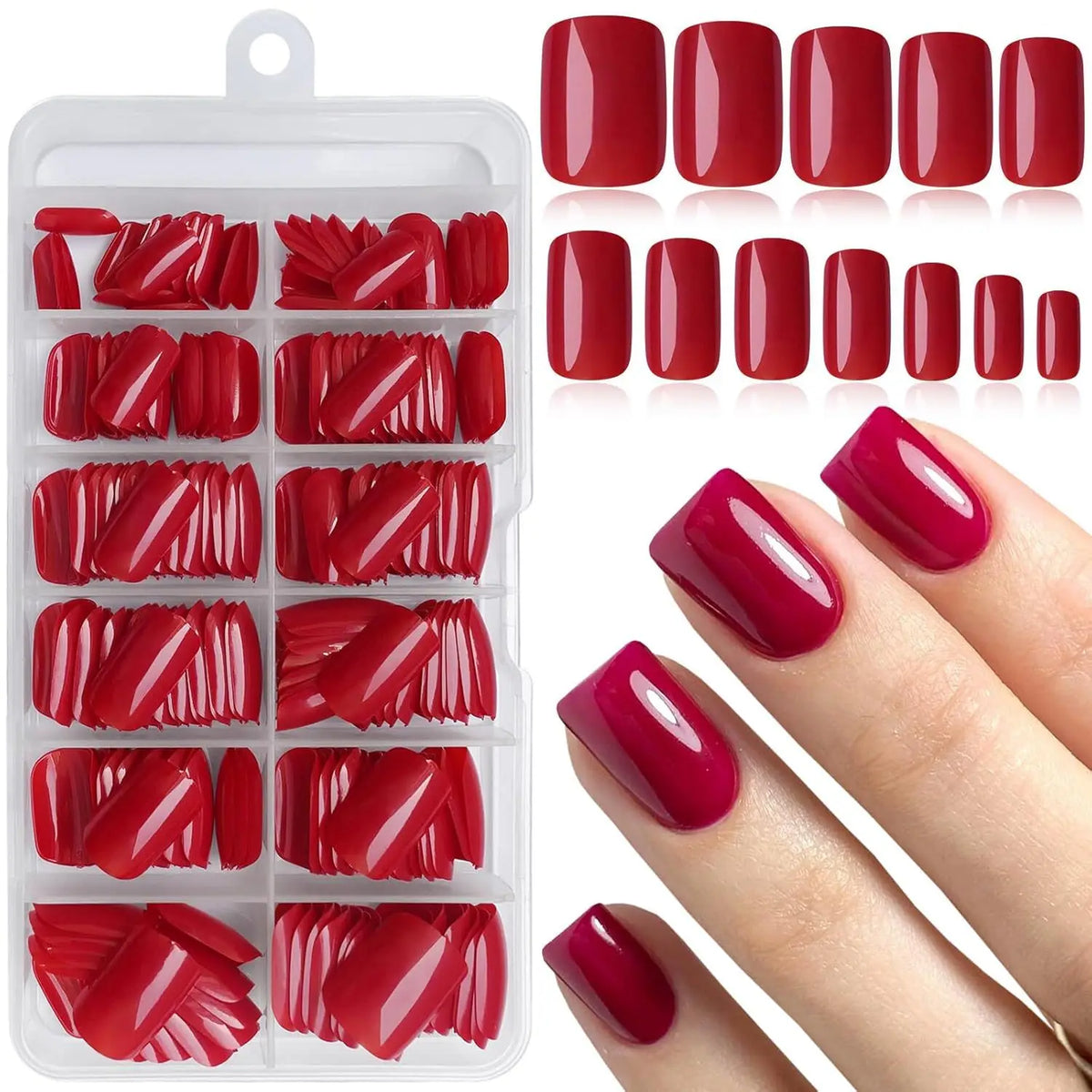 120pcs -box Almond White French Fake Nails for Stylish Women & Girls, Perfect for Daily Chic or Party Celebrations
