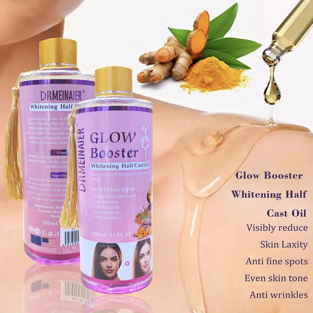 Alpha Arbutin Kojic Acid Lightening Serum Glow Booster Cast Oil And Turmeric And Retinol Oil Dark Spots Repair Damage Skin