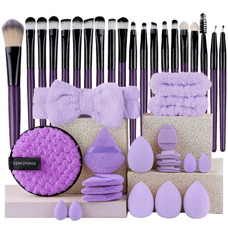 Makeup Brush Set 20Pcs Kit Soft Fluffy Eye Shadow Brushes Cosmetic Foundation Powder Highlighter Blending Beauty Tool Beginners