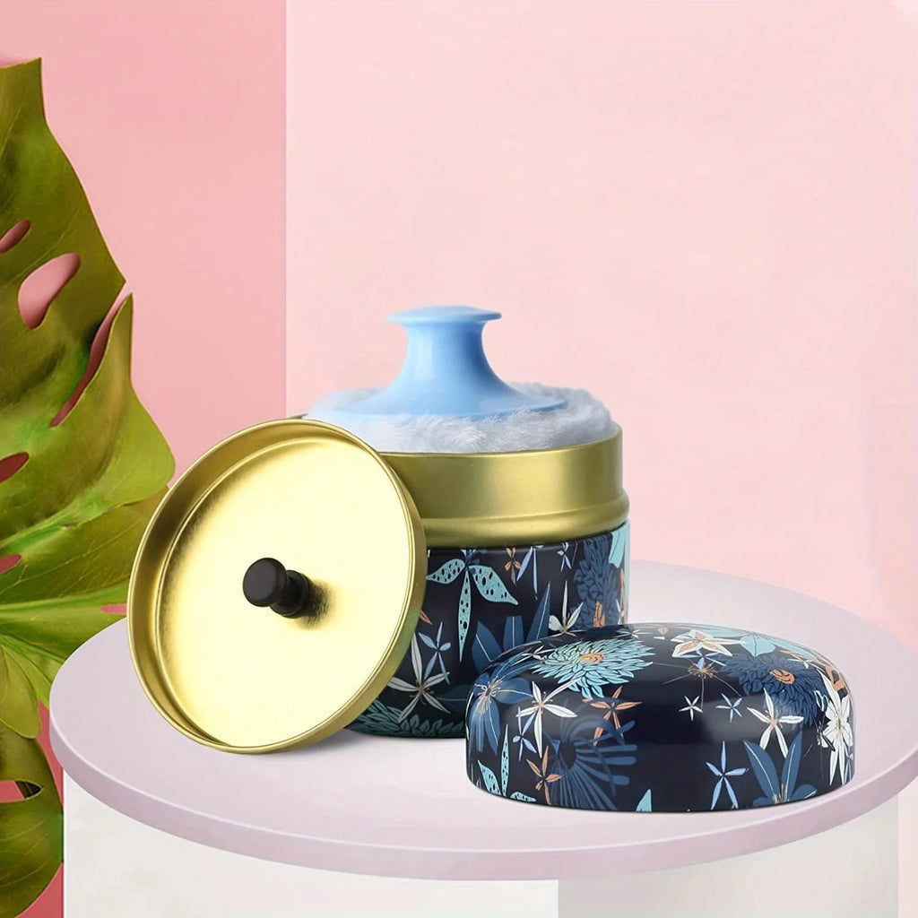Makeup Puff and Powder Container for Body Dusting Powder Case with Puff fo Women Loose Powder Containers with Puff for Travel