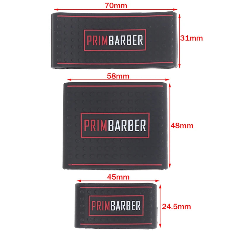 3Pcs  Professional Barber Clipper Grip Non Slip Barber Clipper Bands Resistance Barber Sleeve Barber Hair Clipper Holder Tools