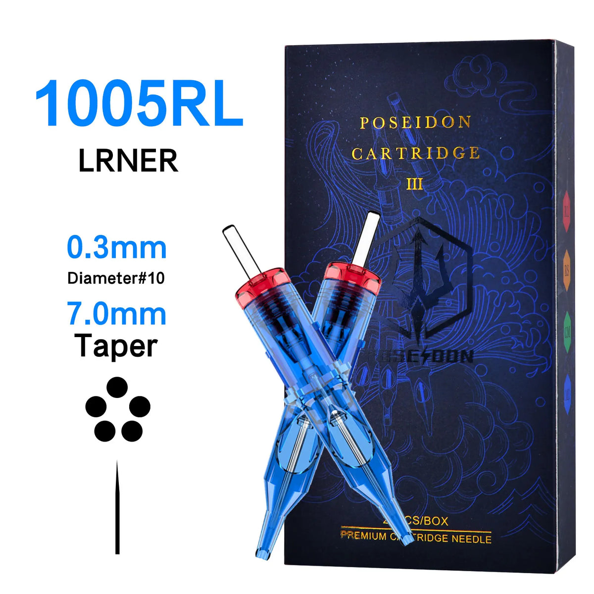 10Pcs POSEIDON V3 Pro Tattoo Needles High Quality Disposable Permanent Makeup Tattoo Cartridge Needles For Tattoo Machine