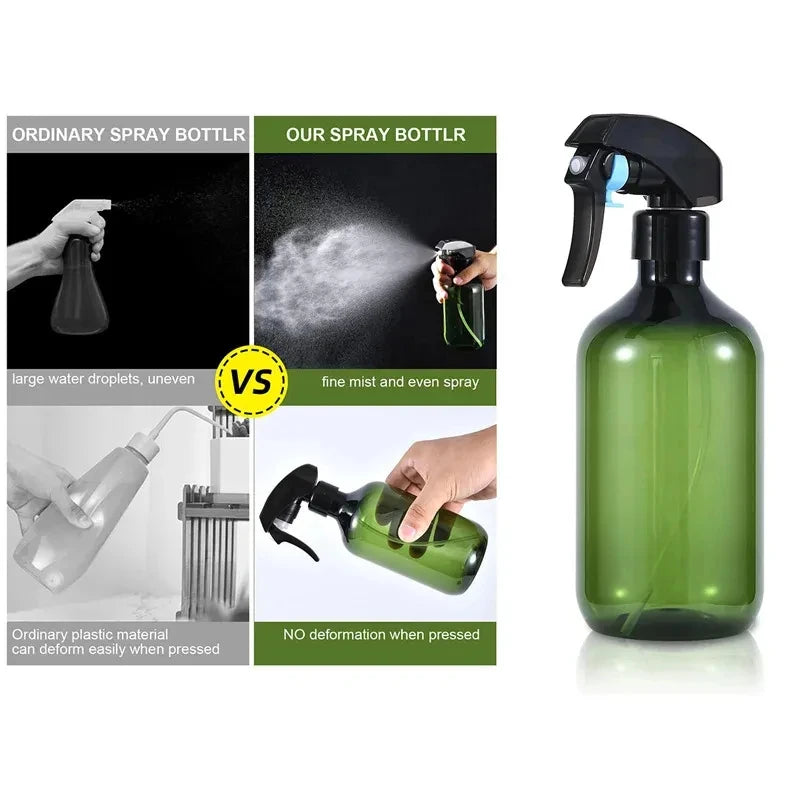 300ml Refillable Plastic Spray Bottle Household Multipurpose Liquid Dispensing Sprayer Adjustable Spray Head Leak Resistant,