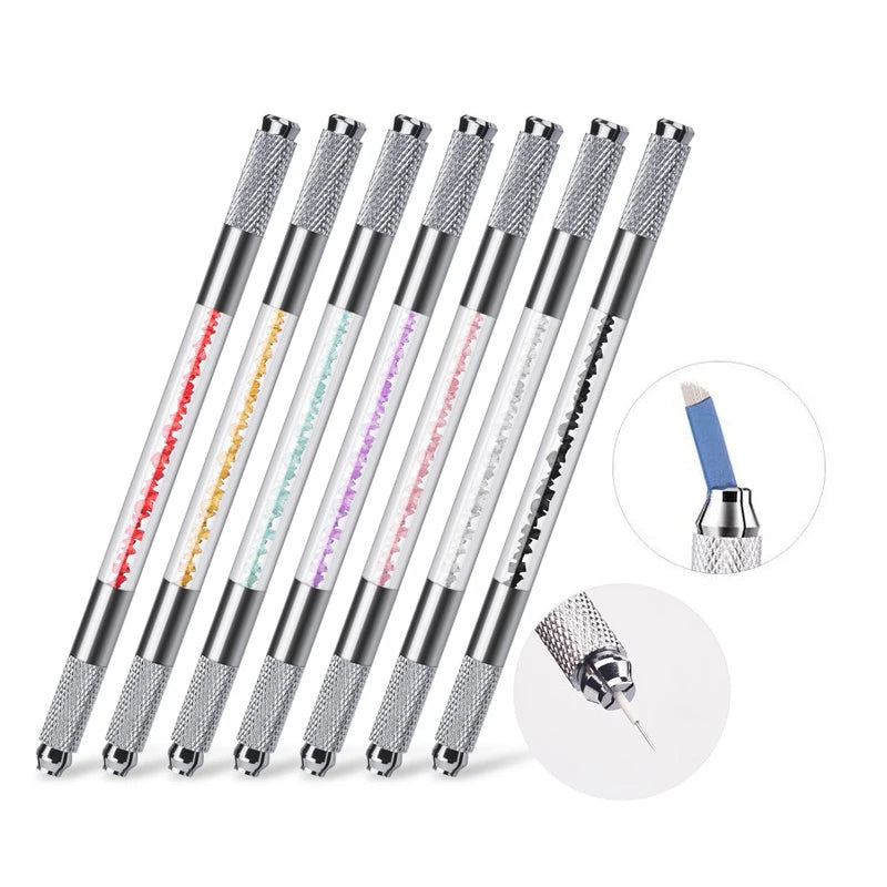 1pcs Manual Tattoo Pen Permanent Makeup Machine Microblading Pen for Lip Tattoo and Eyebrow Tattoo Tebori Pen for Tattoo Artist