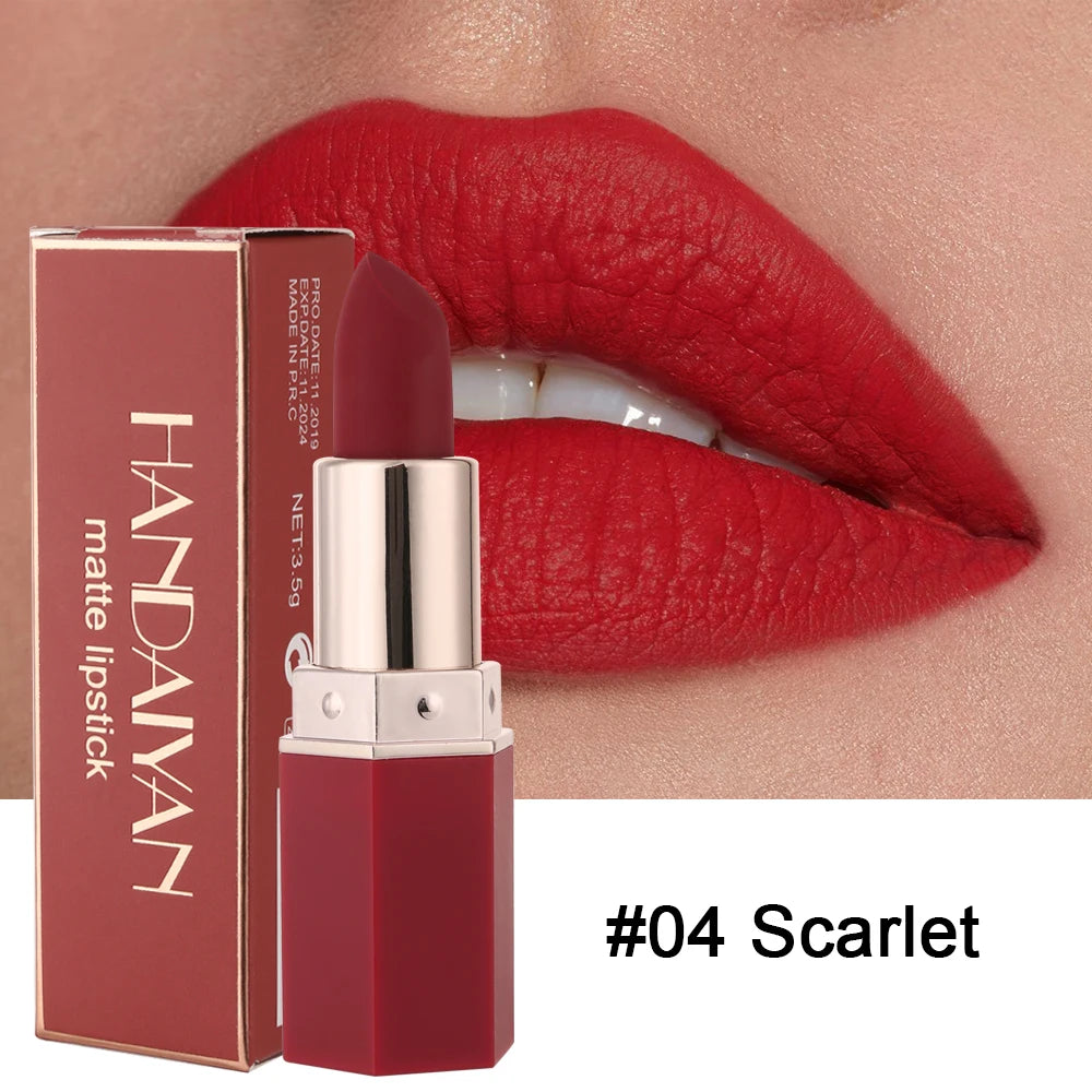 12-Color Matte Lipstick , Non-Fading, Non-Stick Cup Long-Lasting Velvet Finish, Smooth Matte Lip Color Waterproof Smudge-proof