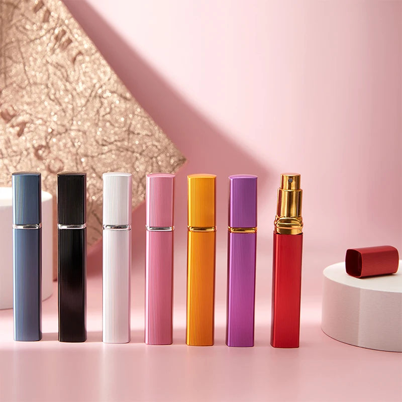 Perfume bottle 12ml high-grade perfume dispenser bottle ultra-fine spray portable travel spray bottle glass inner empty bottle