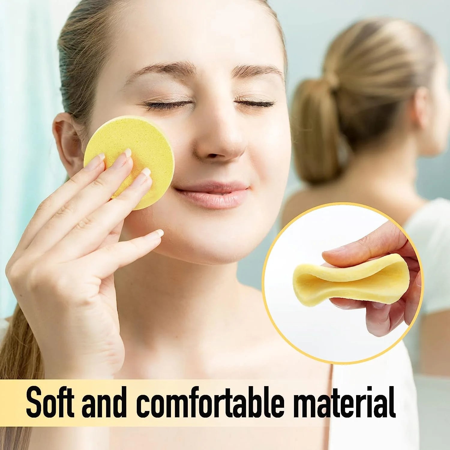 Compressed Round Facial Cleansing Sponges Cleaning Brushes Cleanse Tools Makeup Remover Wipes Finger Wholesale Free Shipping