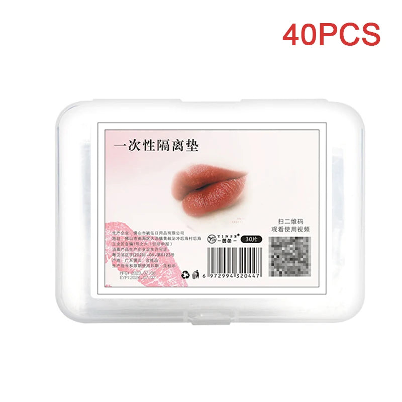 30/40pcs Microblading Tattooed Lip Oral Isolation Pad Tattoo Lip Disposable Protective Pad Film Permanent Makeup Tattoo Accessor