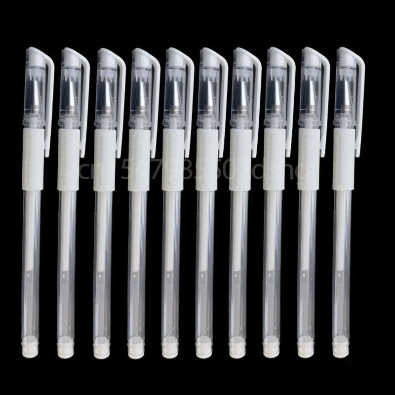 10pcs Pink White Brow Pen Skin Pen Waterproof Eyebrow Lip Tatoo Gel Marker Pen for Microblading Eyebrow Lip Scribe PMU Tool