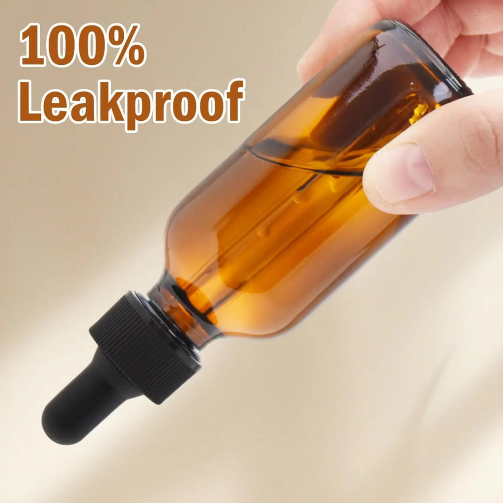 5/10/20pcs + 4 accessories 5/10/15/20/30ml refillable glass dropper bottle 2 funnels 2 pipettes for essential oils and perfumes