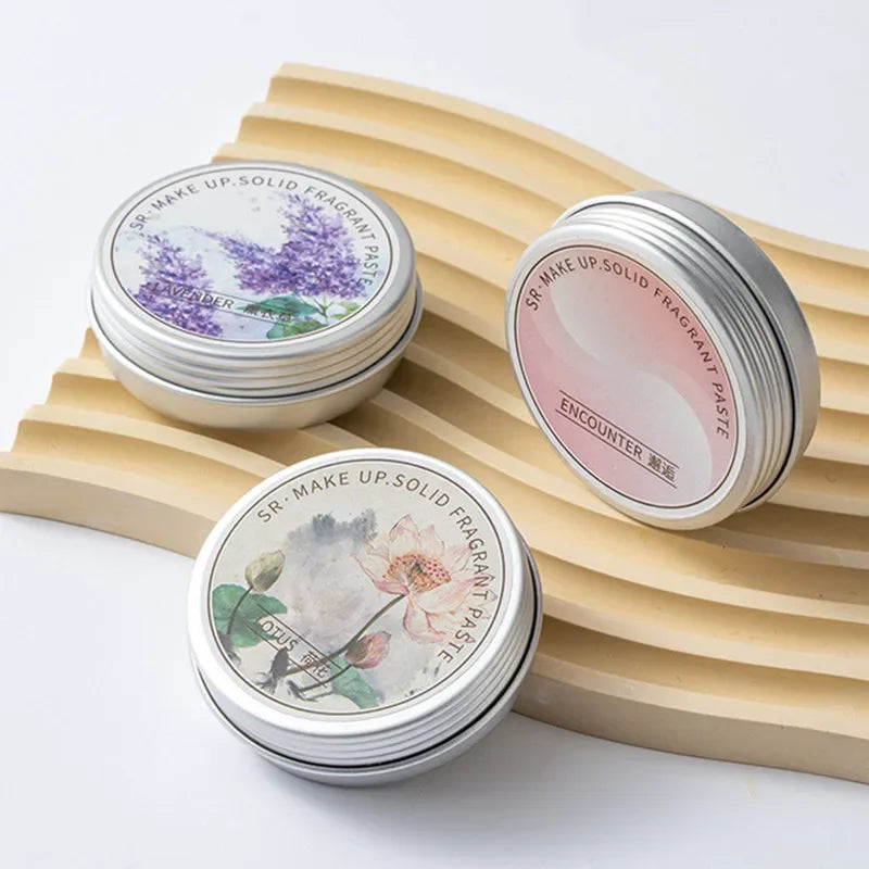 Long Lasting Scent for Romantic Souls For Dating Ladies Solid Perfume Exquisite Floral Solid Balm Magnolia Orchid Gardenia