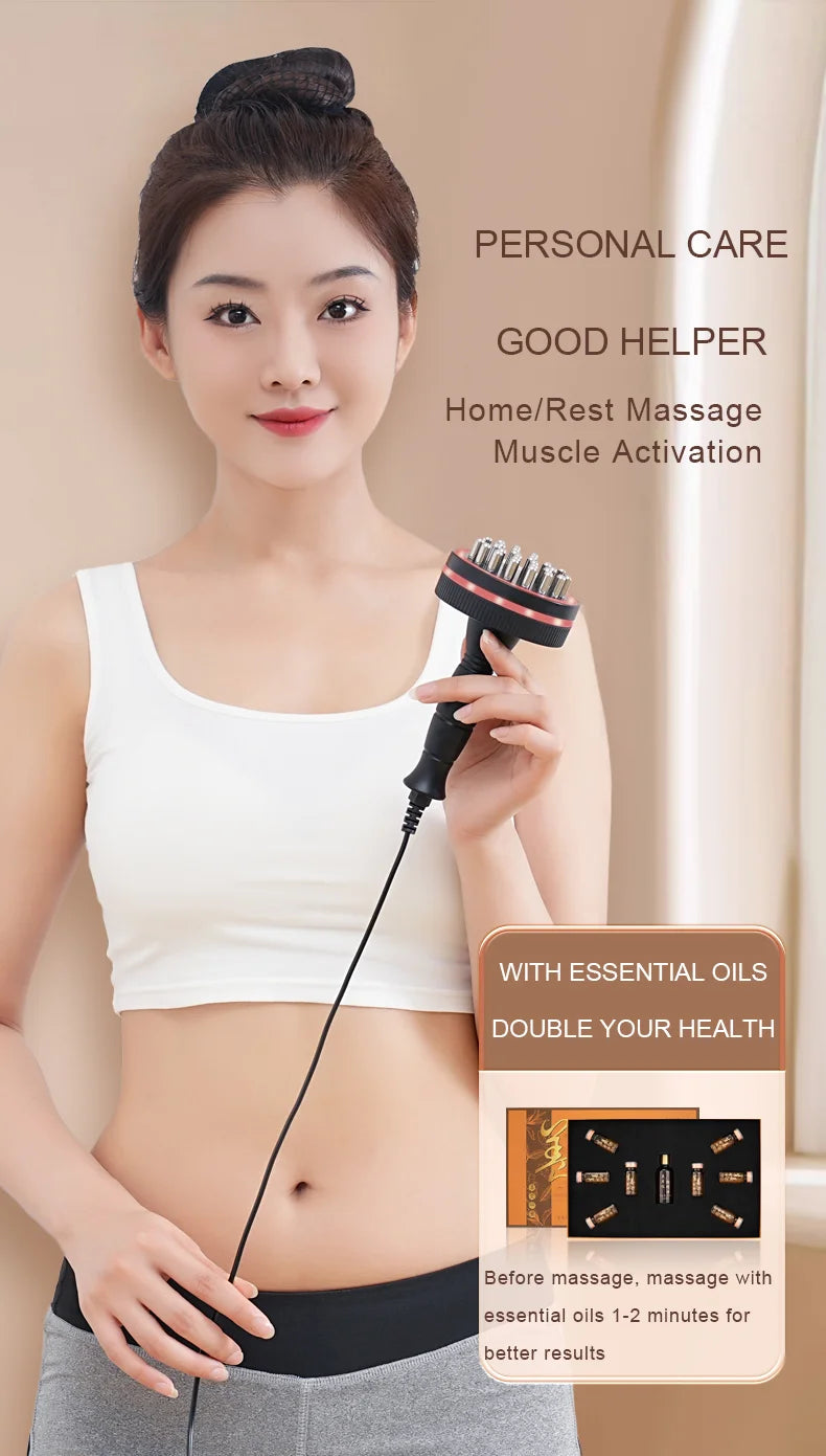 Electric Gua Sha Massager, Heating Body Massage Brush for Neck, Shoulder, Back, Legs and Abdomen, Portable Warm Massage Device f