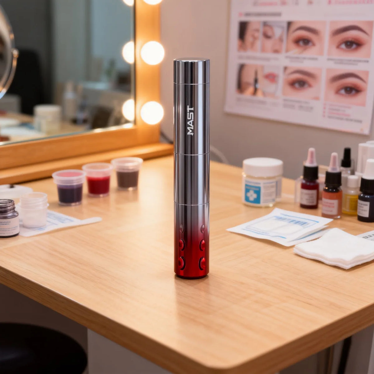 Mast Dawn2 PMU Pen Wireless Permanent Makeup Machine 2-12V Working Voltage 3.0mm Stroke Lightweight Design for Micropigmentation