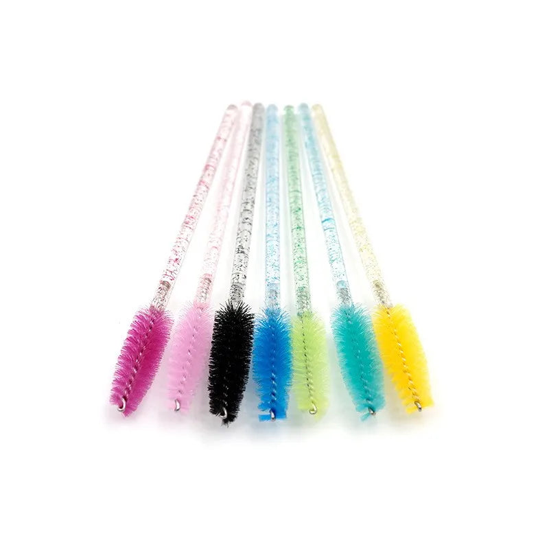 Wholesale 100/500/1000pcs Eye  Beauty Tools Disposable Mascara Wands Eyelash Brush Lash Extension Colorful  Spoolies for Eyebrow