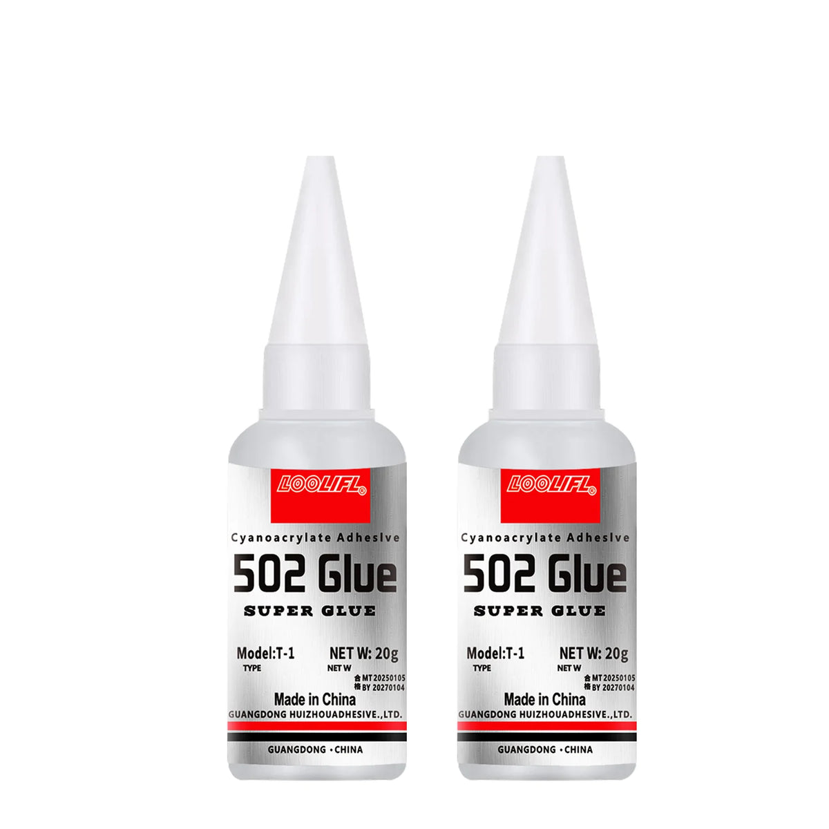 502 Super Strong Quick-Drying Adhesive, Professionally Used for Daily Repair of Toy Plastics, Is White, Transparent and Odorless
