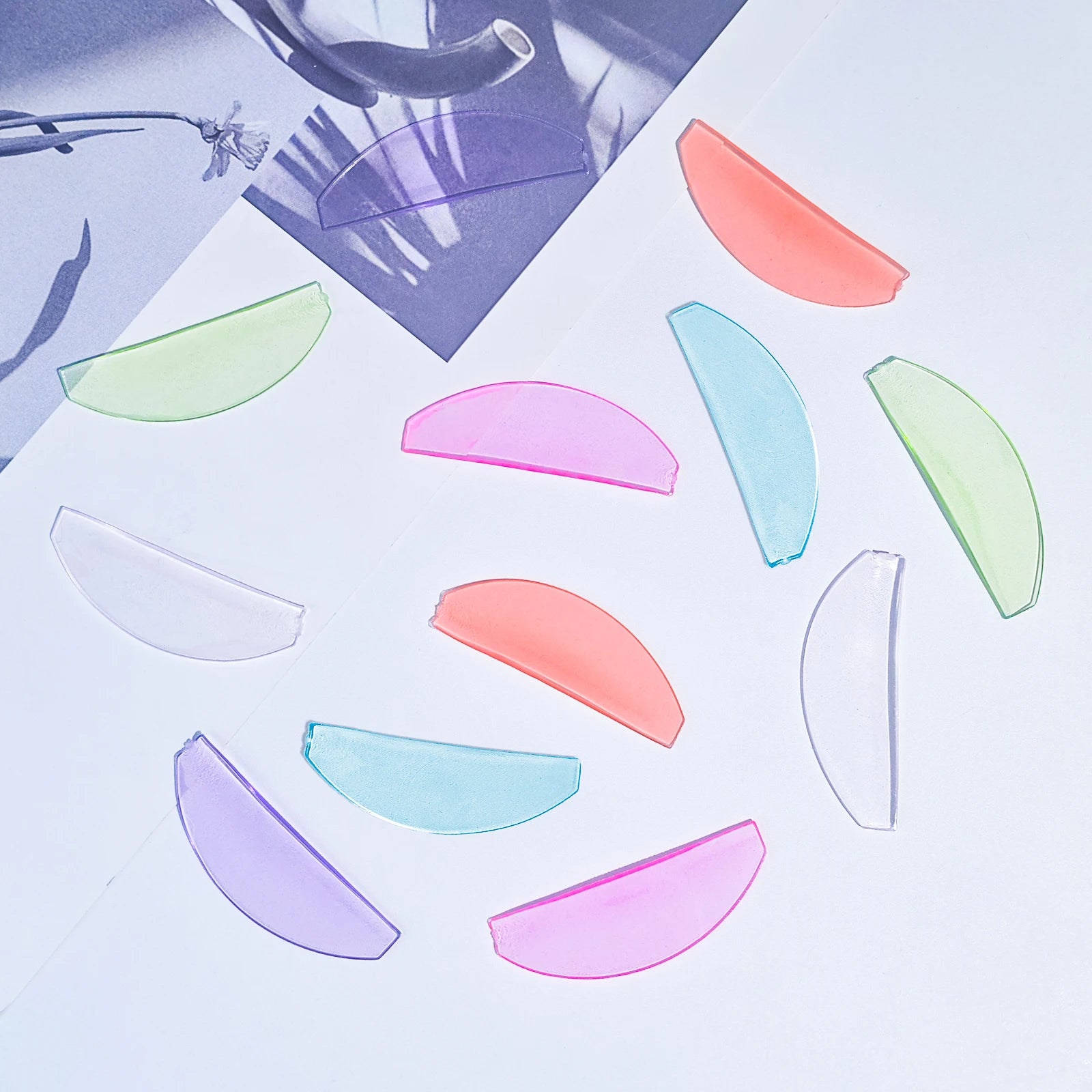 PERMANIA 2PC Silicone Lash Perm Pads Softening Lifting Lashes Rod Shield Self-Adhesive 3D Eyelash Curler Accessories Makeup Tool