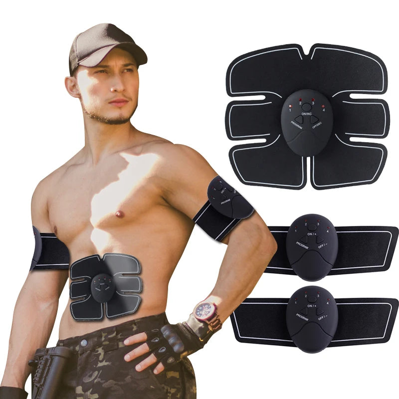 EMS Muscle Stimulator Abdominal Muscle Massager Hip Training Fitness Fat Burning Buttocks Arm Abdomen Trainer Apparatus Slimming