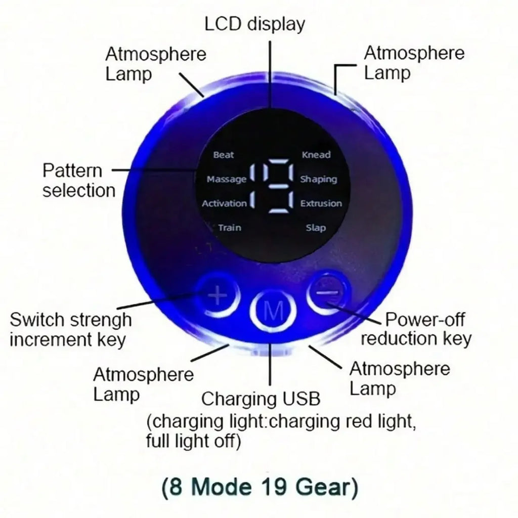 2026 1PC Abs Stimulator, Muscle Toner, Portable Muscle Trainer, Intelligent Wireless Fitness Apparatus Rechargeable