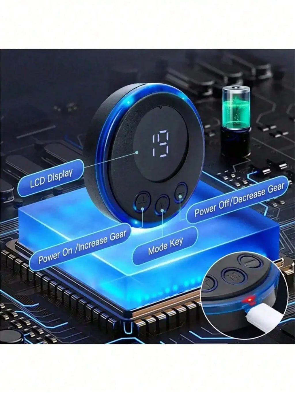 2026 1PC Abs Stimulator, Muscle Toner, Portable Muscle Trainer, Intelligent Wireless Fitness Apparatus Rechargeable