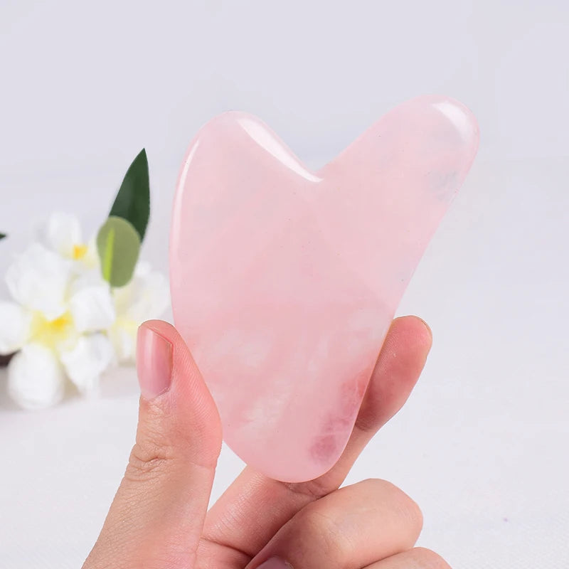 Natural Stone GuaSha Jade Facial Beauty Scraping Massage Tools Firm Skin Care Face Gua Sha SPA Physical Gue Che Roller