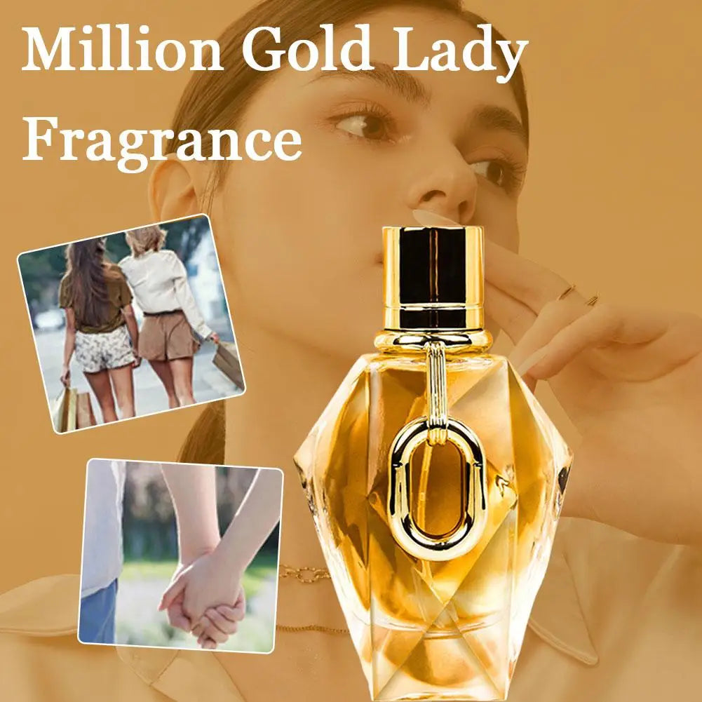 Million Gold For Women EDP | Long-Lasting Oriental Floral Perfume With Rose, Patchouli & Oud | Luxury Woody Fragrance