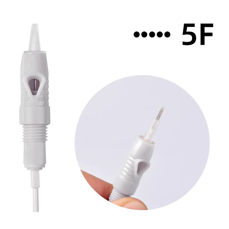 10/50/100pcs Microblading Cartridge for Charmant Liberty Permanent Makeup Eyebrow Lips Eyeliner Pen Grey Tattoo Machine Needle