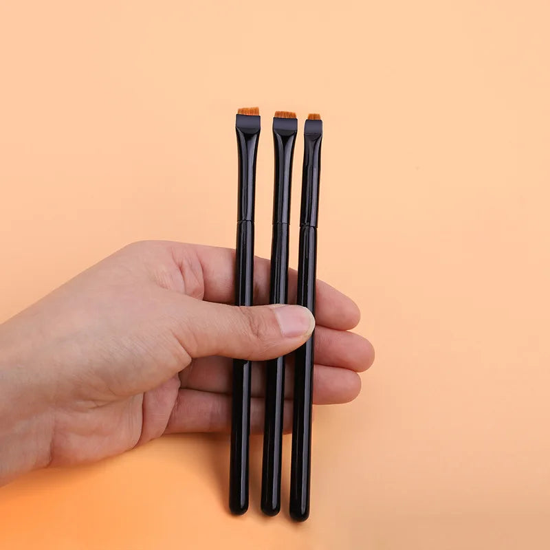 Karsyngirl 1/2/3Pcs Professional Eye Makeup Brush Flat Eyeliner Brush Eyebrow Application Lip Makeup Brush Eye Patch Makeup Tool