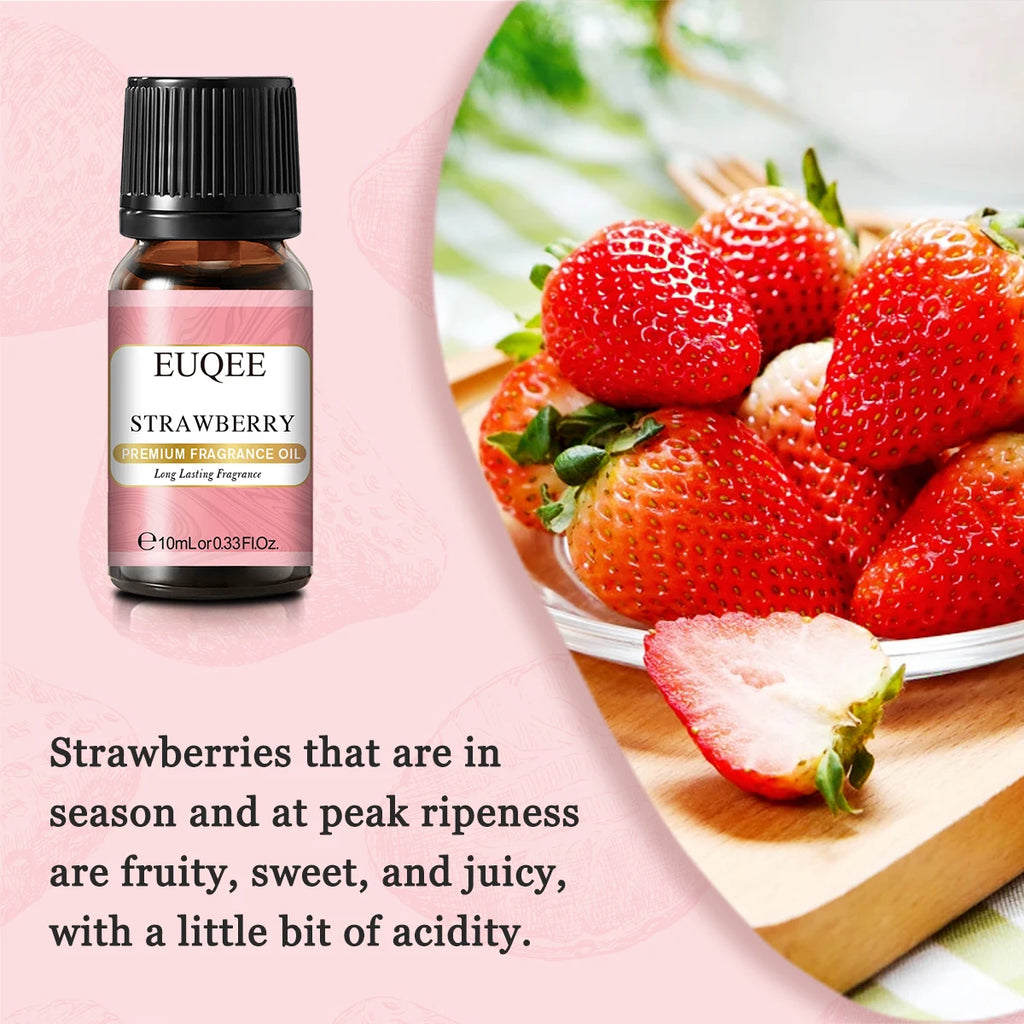 EUQEE 10ML Coconut & Vanilla Bubble Gum Fragrance Oil Coffee Pumpkin Pie Cedarwood Premium Aroma Oils For Making Candle,DIY Soap