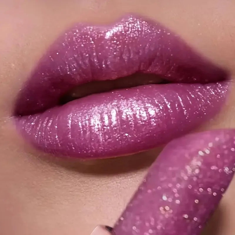 Pearlescent lipstick, long-lasting waterproof lipstick, create charming and plump lips