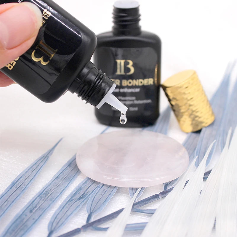 1 Bottle IBeauty Super Bonder Banana Primer Fake Eyelash Extension Fast Dry Long Lasting Korea Booster Strong Adhesive Supplies