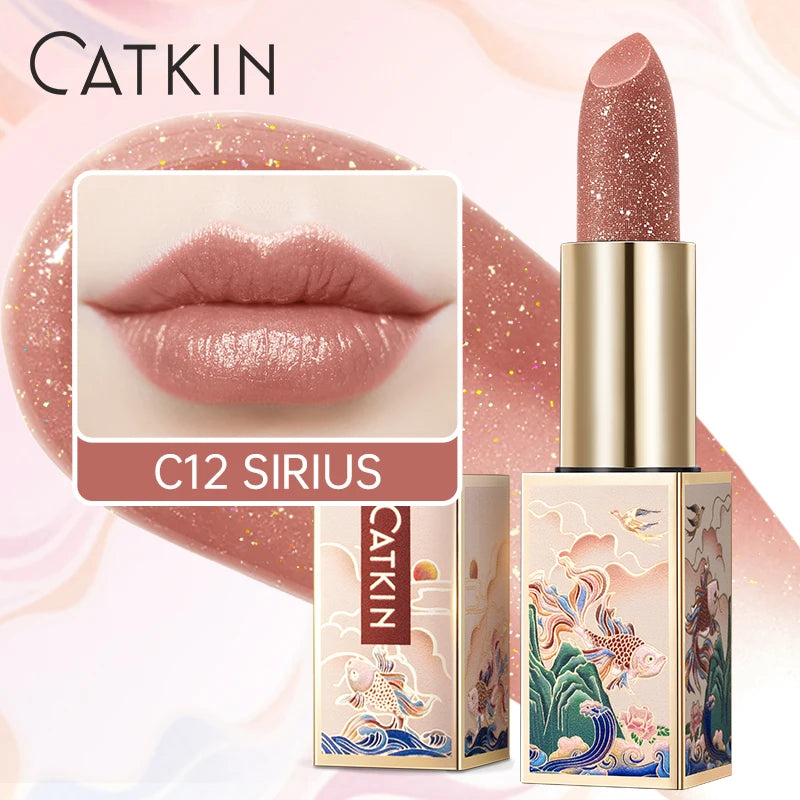 CATKIN SPARKLING LIP BALM MOONLIGHT COLOR-CHANGING LIP STICK - NEW SERIES