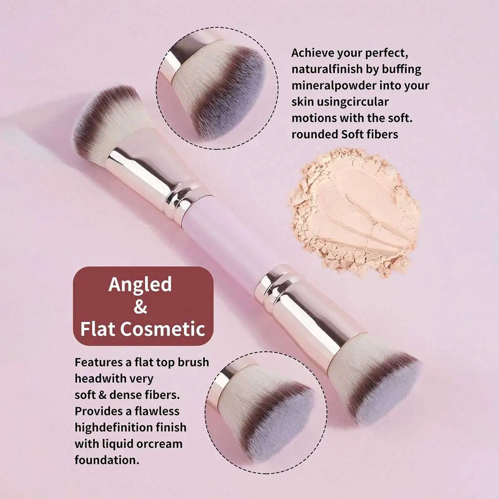 4pcs Basic Makeup Brushes Set With Box Dual-ended Foundations Powder Blush Details for Eyeshadow Brushes Beginner Travel