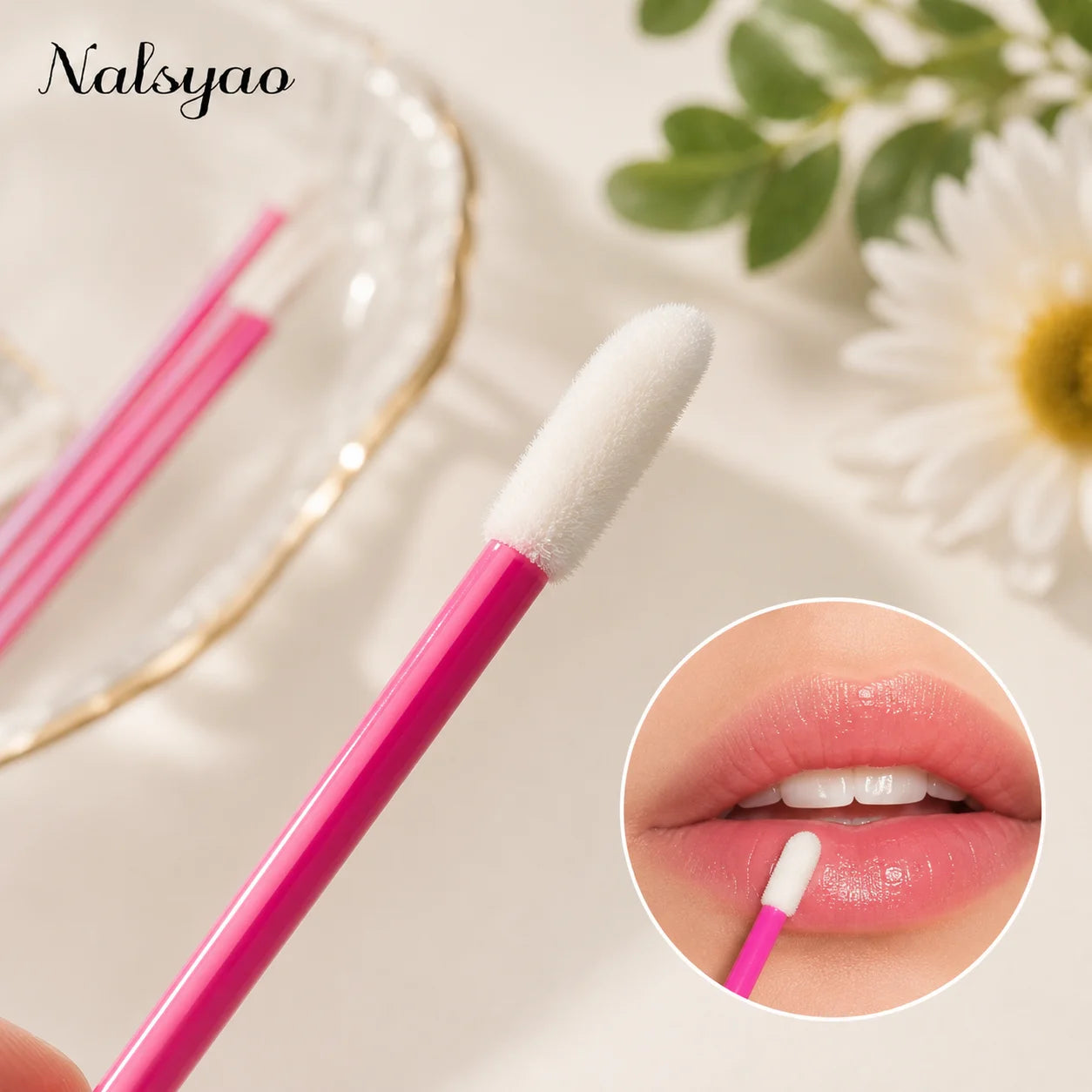 500/1000PCS Lip Wands Applicators Disposable Lip Brush Lipstick Brush Lip Gloss Applicator Wands Makeup Applicator Beauty Tools