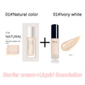 Liquid foundation naturally covers flaws without sticking powder, plain face cream, transparent foundation, conceals blemishes