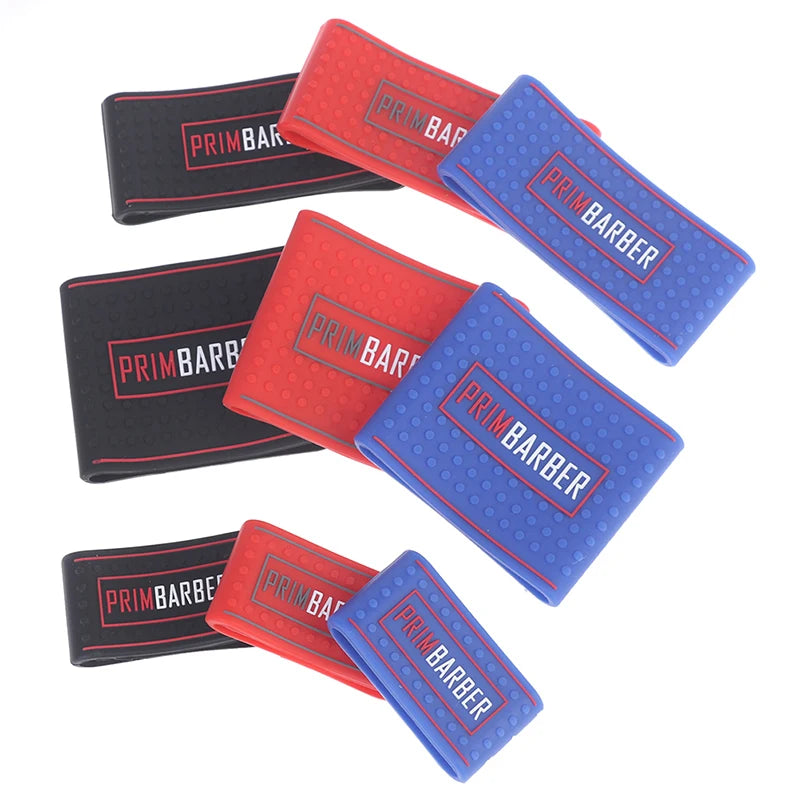 3Pcs  Professional Barber Clipper Grip Non Slip Barber Clipper Bands Resistance Barber Sleeve Barber Hair Clipper Holder Tools