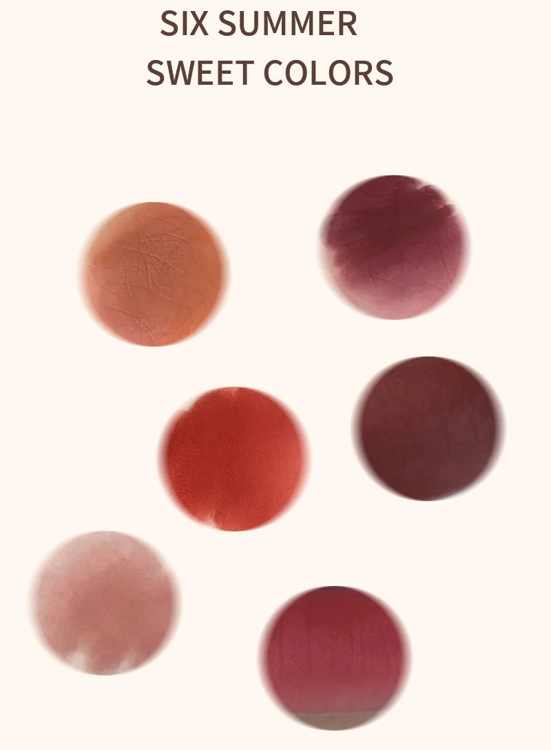 TX010 Thin Tube Matte Lipstick Waterproof Sweatproof Long-Lasting Makeup Resistant Dual Use on Lips And Cheeks