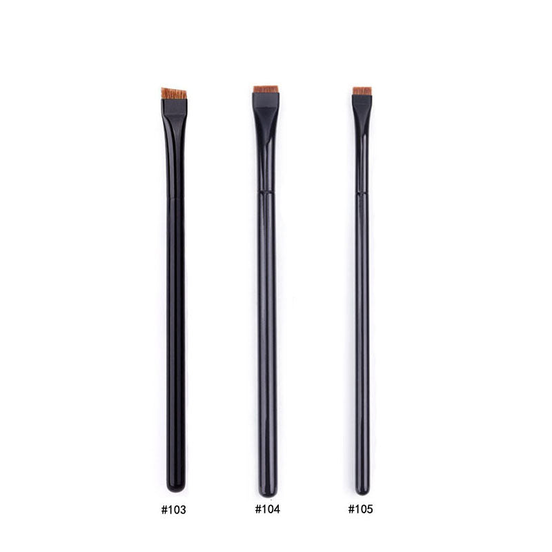 Karsyngirl 1/2/3Pcs Professional Eye Makeup Brush Flat Eyeliner Brush Eyebrow Application Lip Makeup Brush Eye Patch Makeup Tool