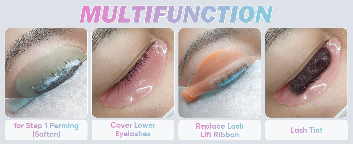 PERMANIA Silicone Lash Perm Pads Softening Lifting Lashes Rods Shield Self-Adhesive 3D Eyelash Curler Accessories Makeup Tool