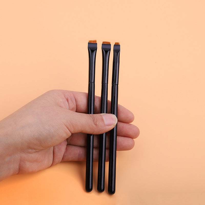 Karsyngirl 1/2/3Pcs Professional Eye Makeup Brush Flat Eyeliner Brush Eyebrow Application Lip Makeup Brush Eye Patch Makeup Tool