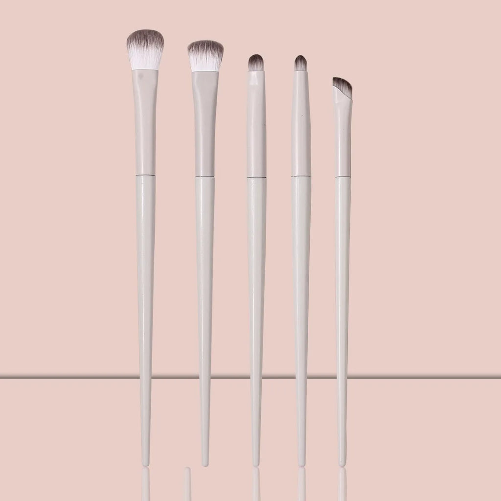 5/9/10pc Professional Eye Makeup Brush Set, Ultra-Thin Blade Eyeliner Brush, Nose Shadow Highlight Brush, Eye Smudge Brush Set