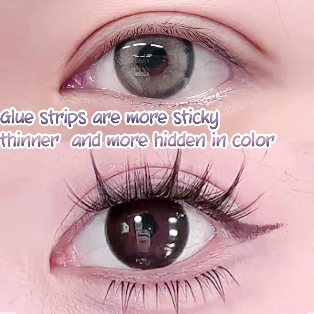 Korean-Style False Lash Extension Kit: 100 Self-Stick Clusters, Super Soft & Natural-Looking for Hassle-Free Daily Wear!