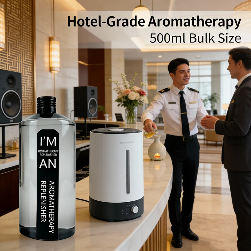 500ML Marriott Hilton Ritz Carlton Fragranc Oil Fireless Aromatherap Replenisher Fluid for Home Hotel Diffuser Essential Oil New