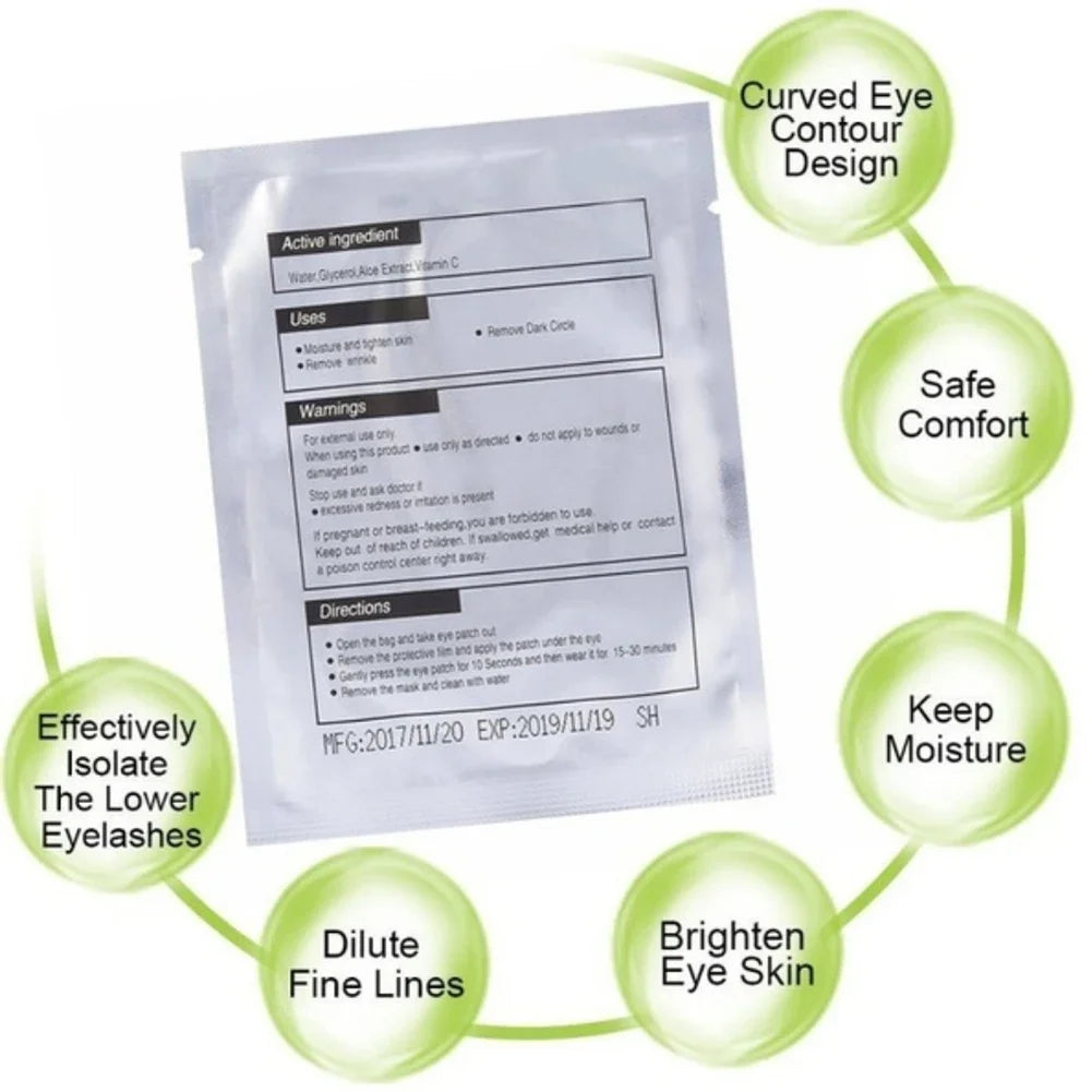 50pairs eye patches eyelash extension under eyelashes fake lashes stickers lash extension supplies patches for building eyelid