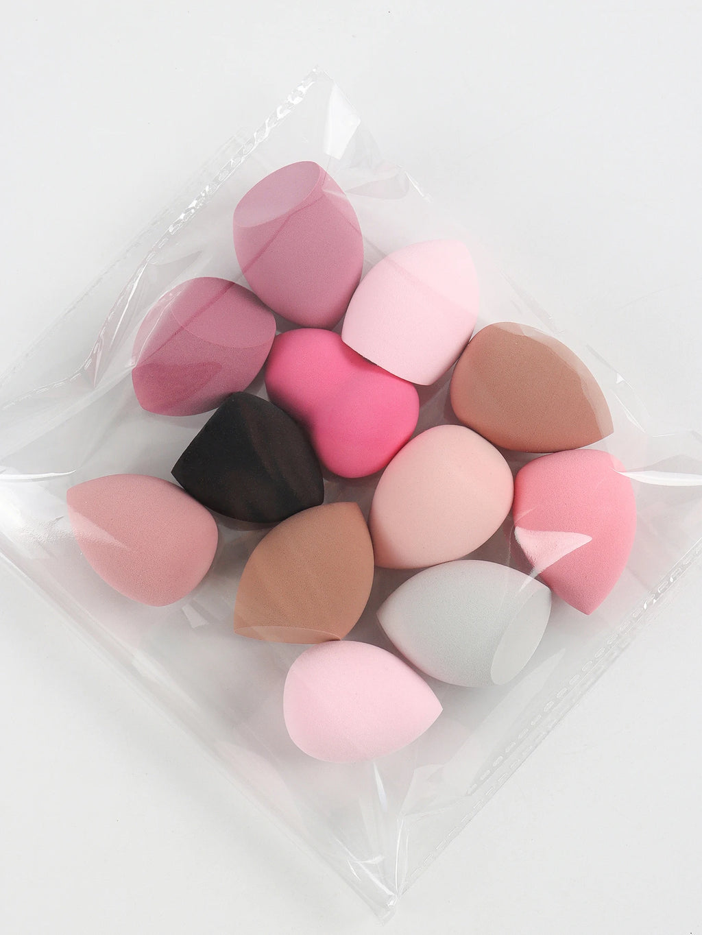 Medium Size Beauty Sponge 6/12/24/36/60 Pieces, Random Color and Shape, Foundation Mixing Beauty Sponge, Liquid, Cream and Powde