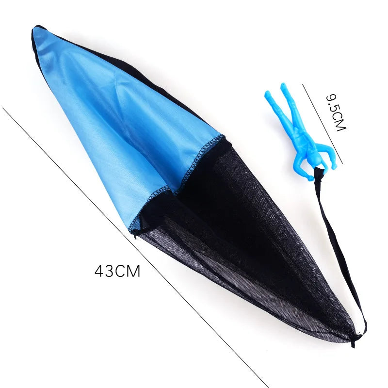 1pcs Hand Throwing Parachute Outdoor Funny Toys Game Play Toys for Fly Parachute Sport with Mini Soldier Toys