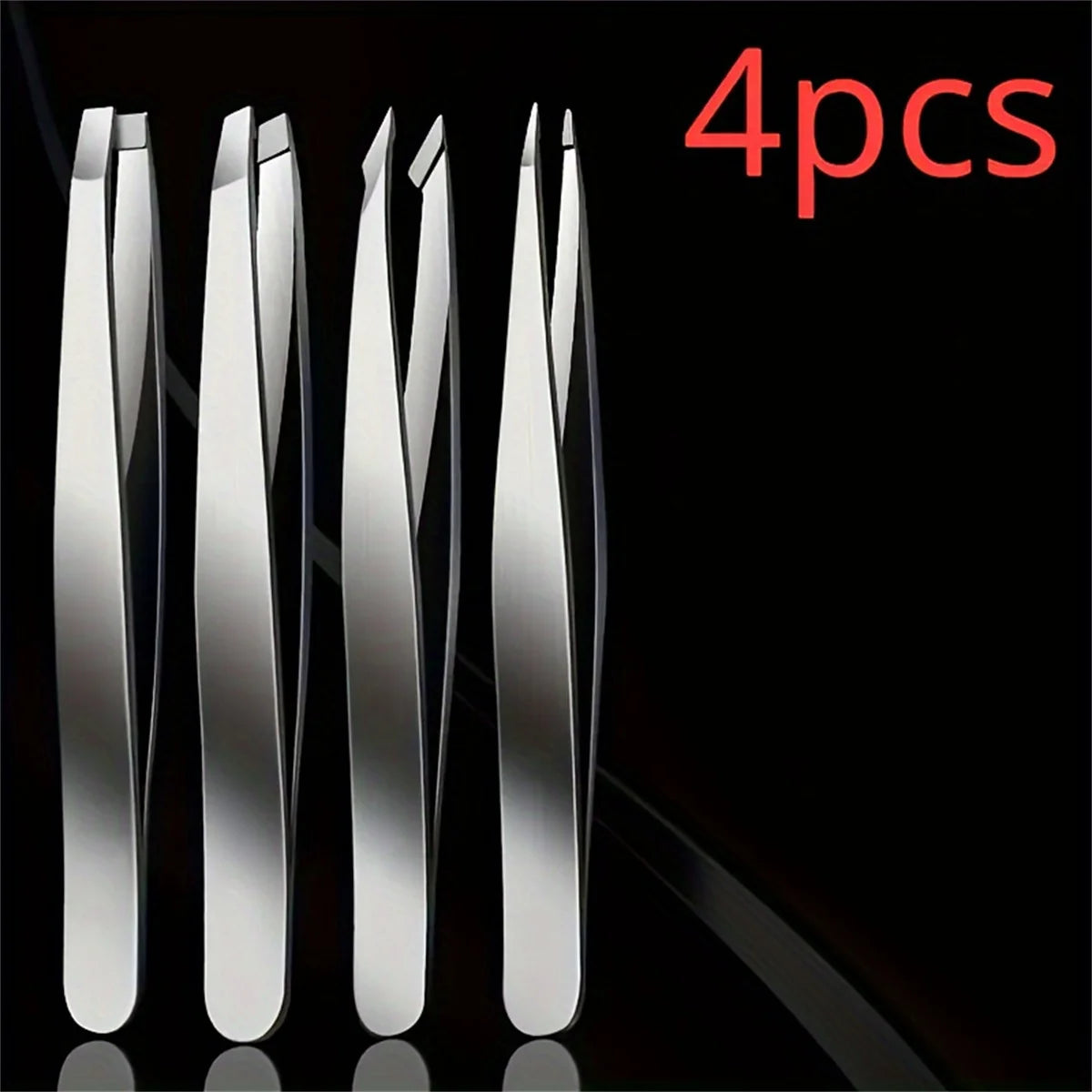 1/4pcs Set Professional Eyebrow Hair Removal Splinter Tweezers Set Perfect For Very Effortless and Relaxed to Remove