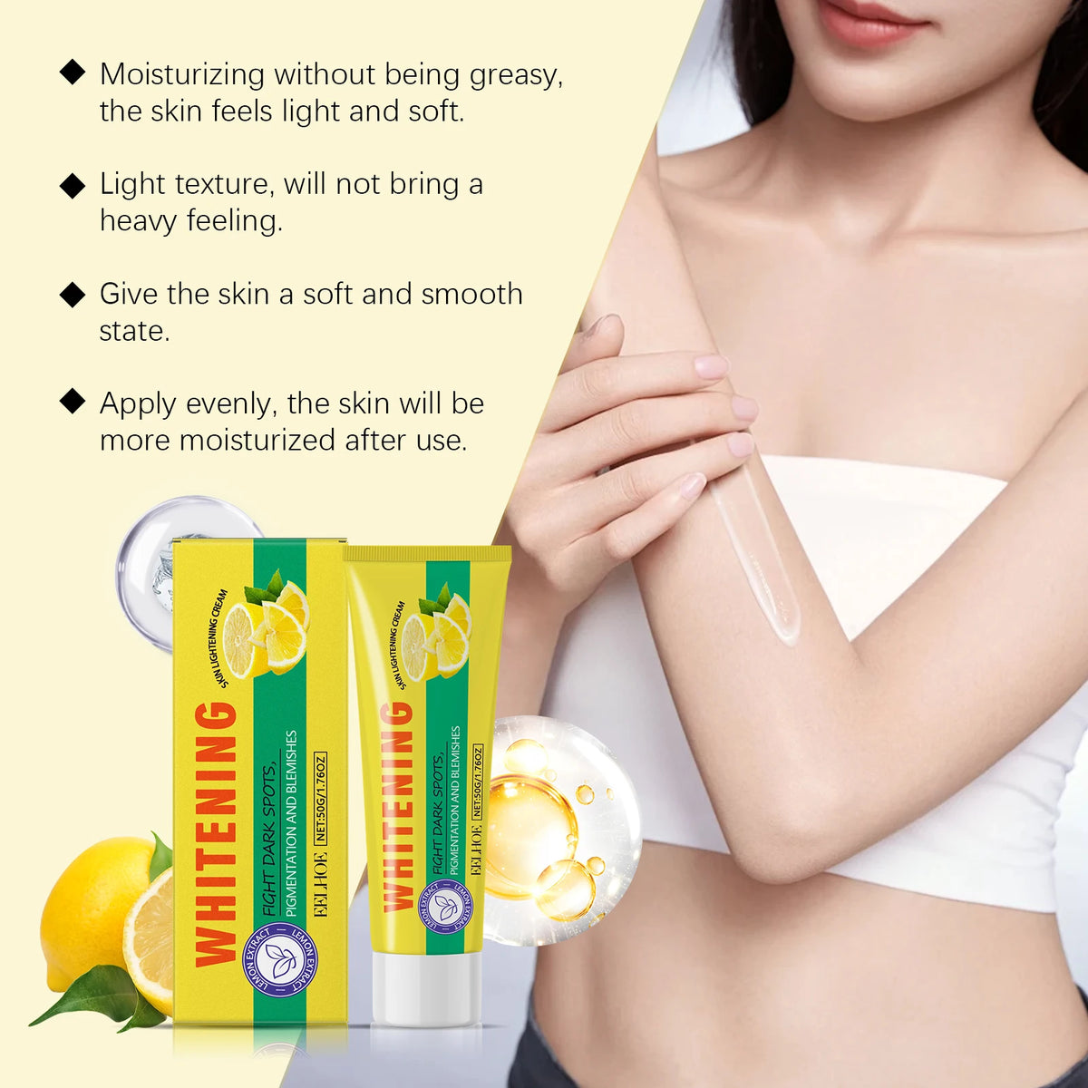 Lemon Brightening Body Lotion Gently Moisturizes Dry Skin Even Skin Tone Whitening Nourishing Lightening Body Cream