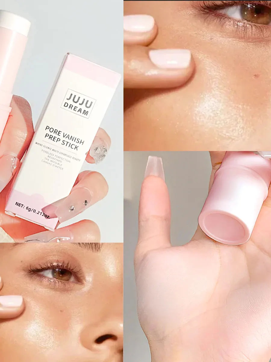 Face Primer Stick,Invisible Pore Base Stick Makeup Concealer Isolation Makeup Front Pore Base Modifying Skin Color Primer Makeup