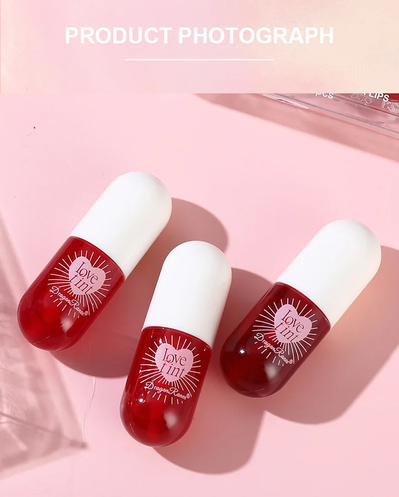 Lip Dye Liquid Lip Glaze Cute Waterproof Non-Stick Liquid Lipstick 6 Colors Available