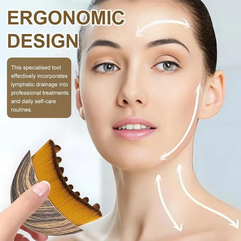 Massager Lymphatic Contour Face Brush Chin Jawline Sculpting Drainage Massager Face Ergonomically Designed Fit Skin Precisely